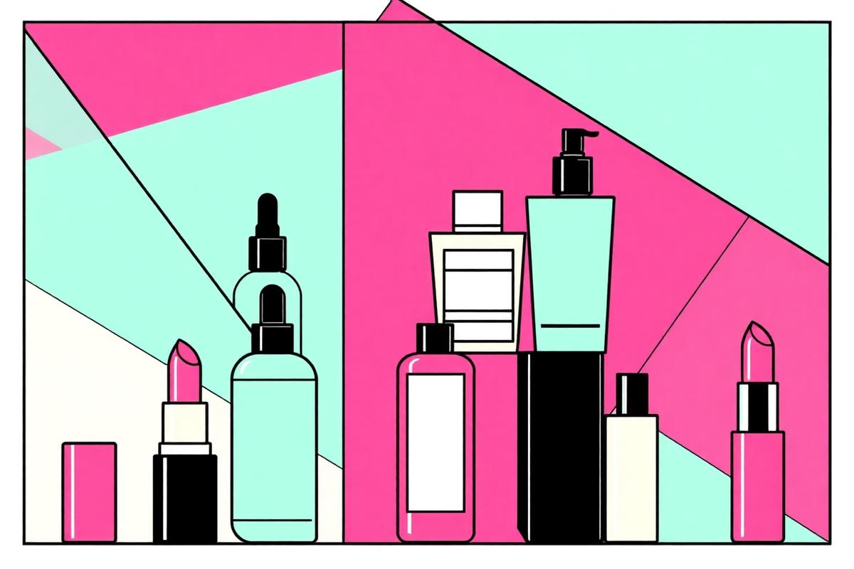 Ilustração do segmento Beleza e cosméticos