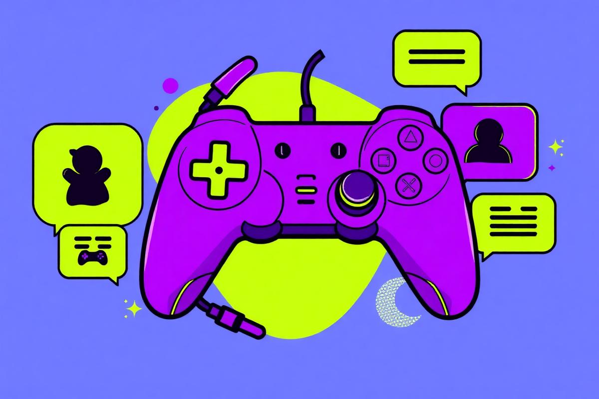 Ilustração do segmento Games e entretenimento