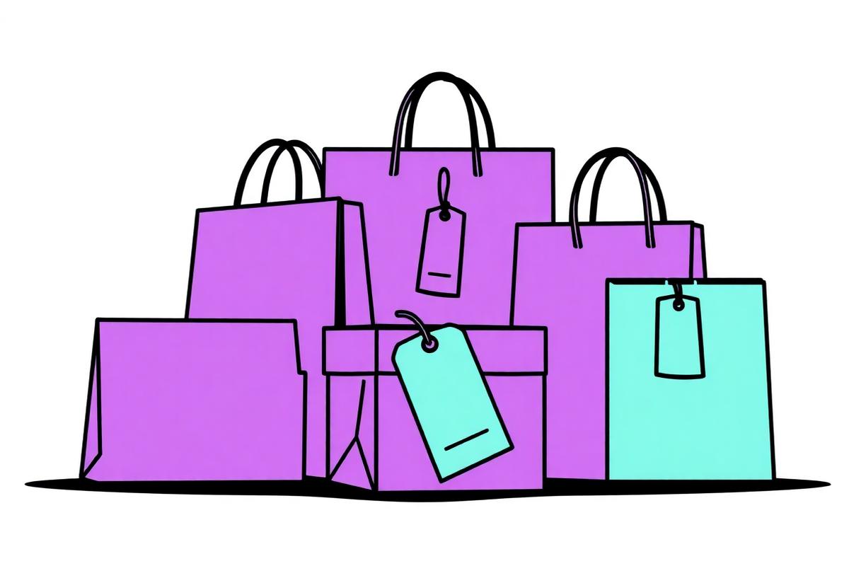 Ilustração do segmento Varejo e e-commerce